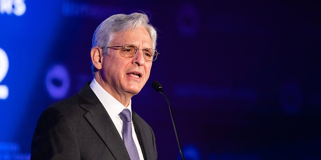 U.S. Attorney General Merrick Garland speaks during the U.S. Conference of Mayors winter meeting in Washington, D.C., on Friday, Jan. 21, 2022.