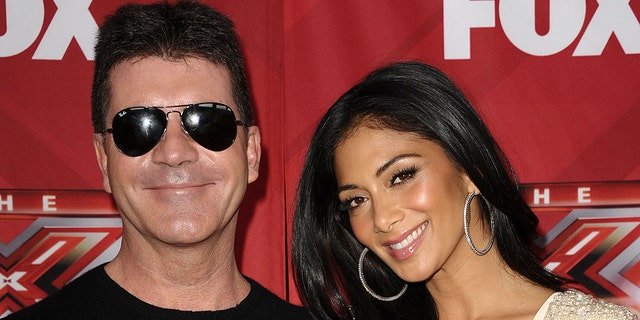 Simon Cowell and Nicole Scherzinger