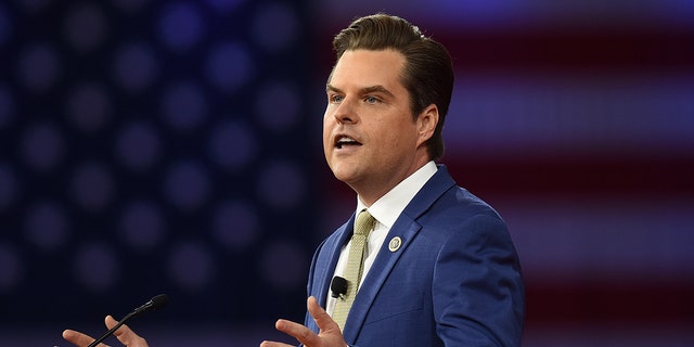 Rep. Matt Gaetz, R-Fla., poked fun at House Minority Leader Kevin McCarthy.