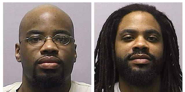 These photos provided by the Kansas Department of Corrections show Reginald Carr, left, and Jonathan Carr.