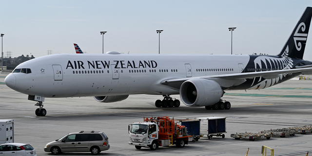 Air New Zealand jet on tarmac