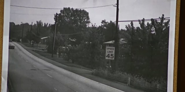 The road where Gretchen Harrington was kidnapped in Marple Township