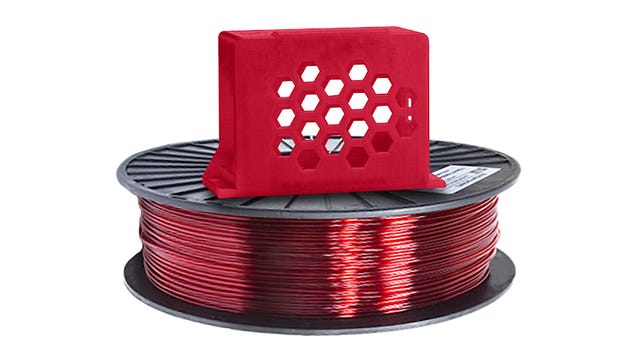 Red filament with phone stand