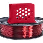 Red filament with phone stand