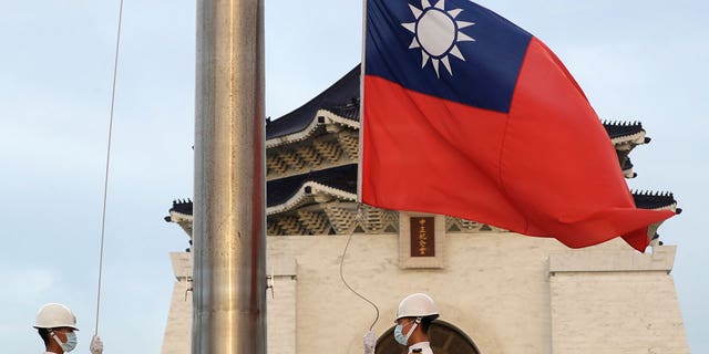 Taiwan flag ceremony