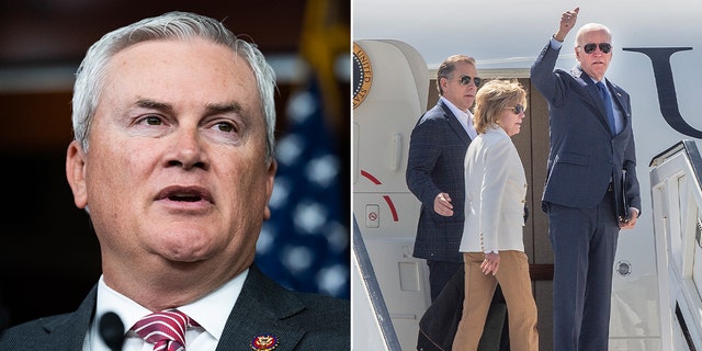 Comer and Biden family split image