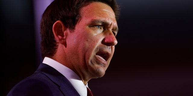 Republican presidential candidate Florida Governor Ron DeSantis