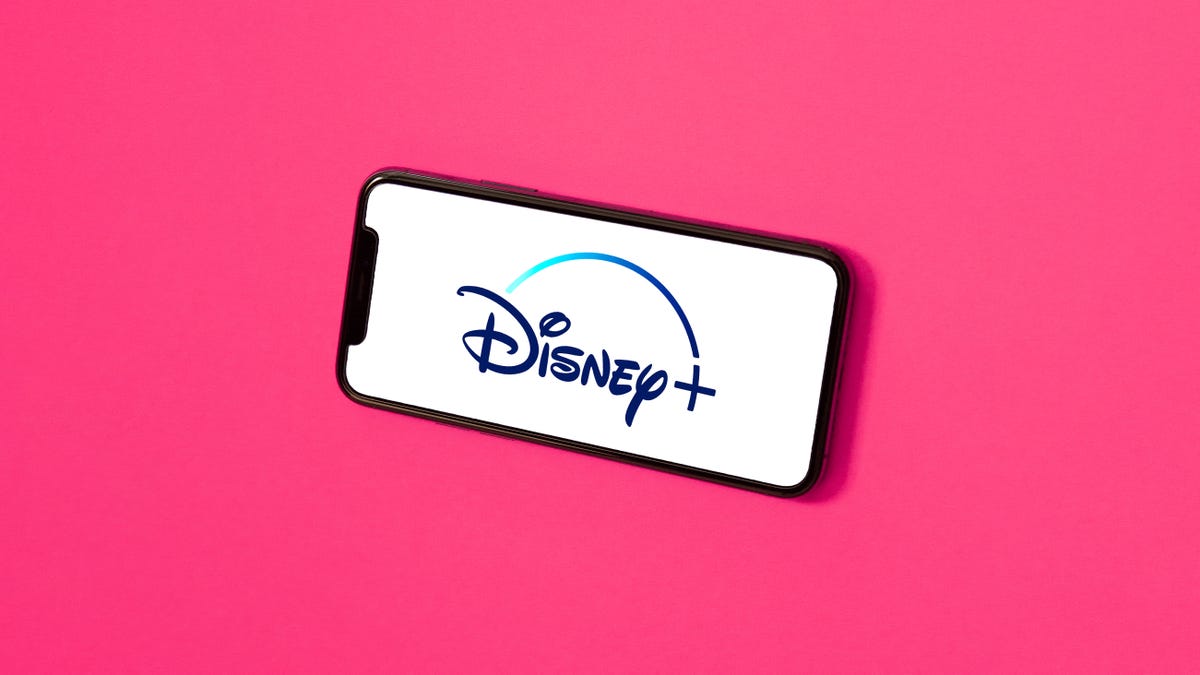 Disney+ logo on a phone