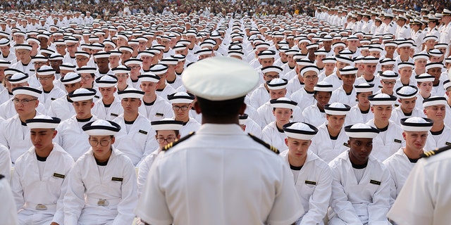 Naval Academy induction ceremony