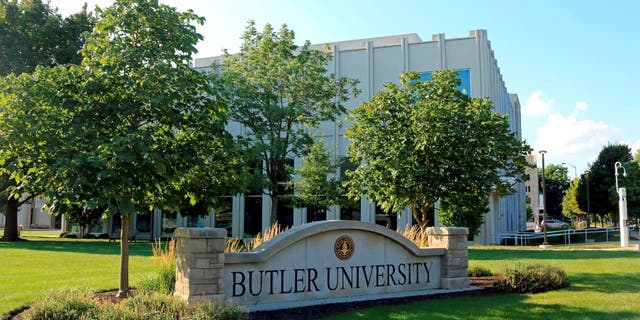 Butler University entrance sign