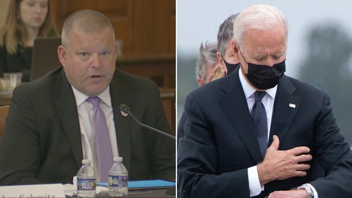 Schmitz and Biden split image