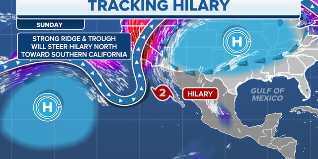 Tropical Storm Hilary on Sunday