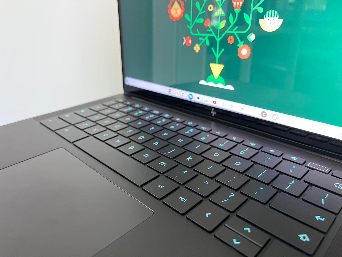 HP Dragonfly Pro Chromebook has RGB keyboard backlighting