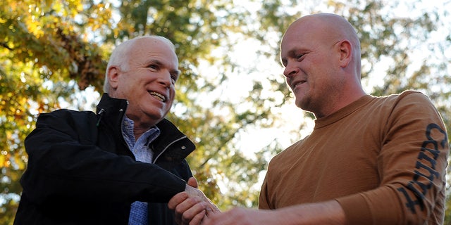 Joe the Plumber campaigns with McCain