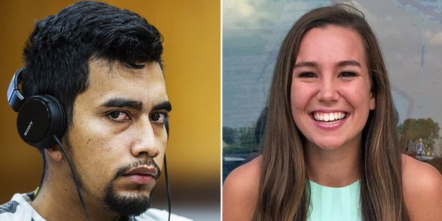 A split image of Cristhian Bahena Rivera and Mollie Tibbetts