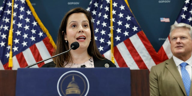 Stefanik at podium