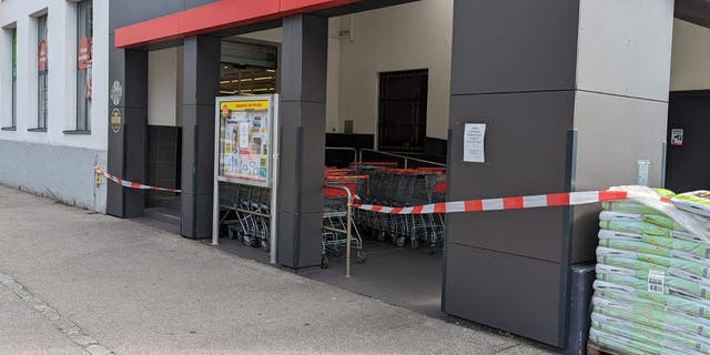 shuttered Austrian grocery store