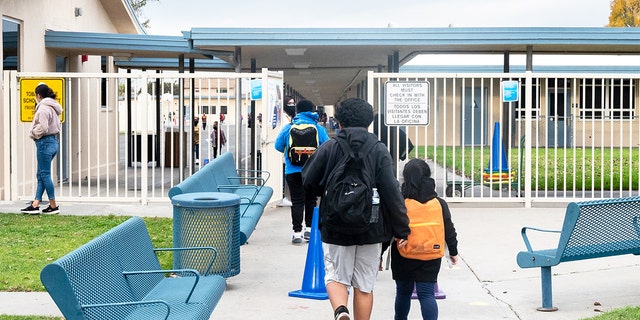 Students at California elementary school