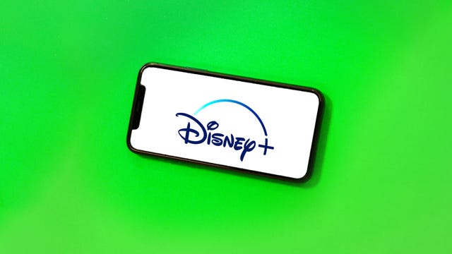 Disney+ logo on a phone