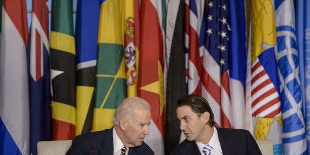 Vice President Joseph Biden and Amos Hochstein