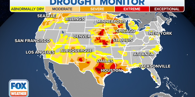 Fox Weather Drought Map