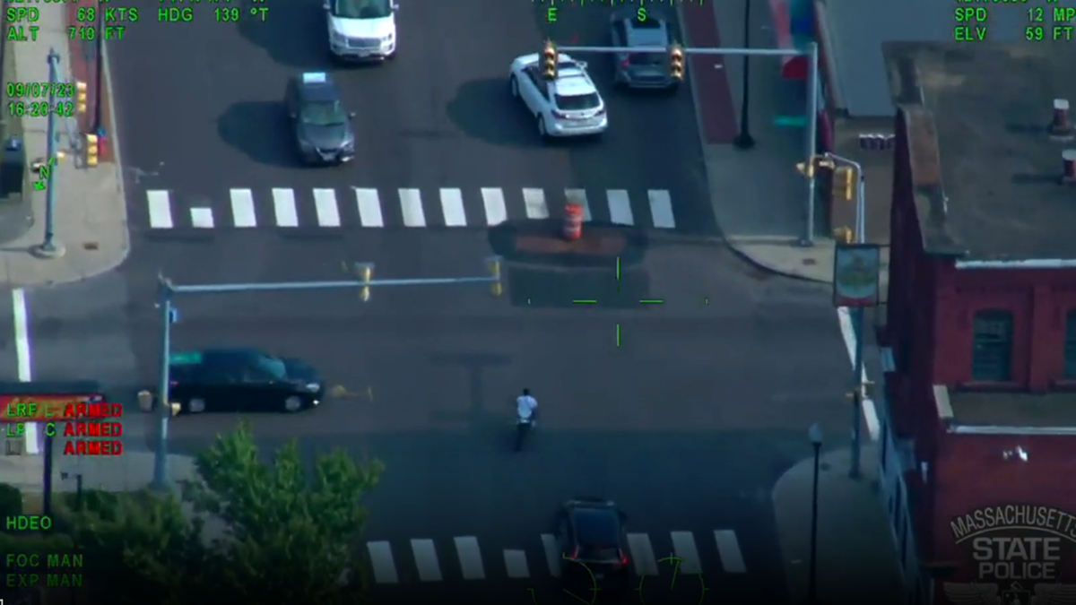 Lawrence, Mass., dirt bike rider in city streets