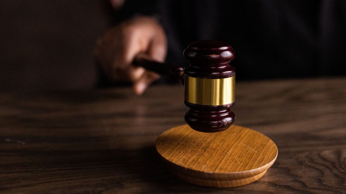 Photo of a person holding a gavel.