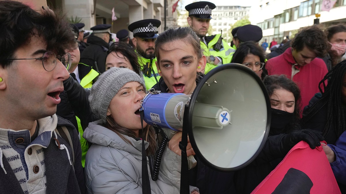 Thunberg in a crowd