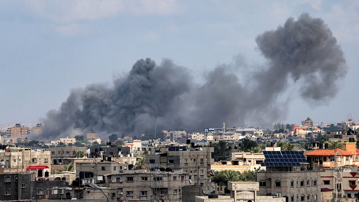 Smoke over Gaza