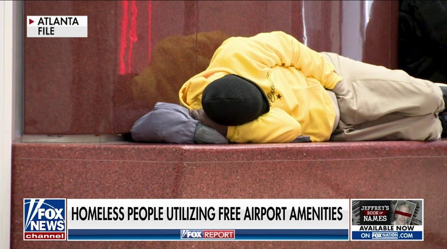 Homeless flood Atlanta airport by the hundreds