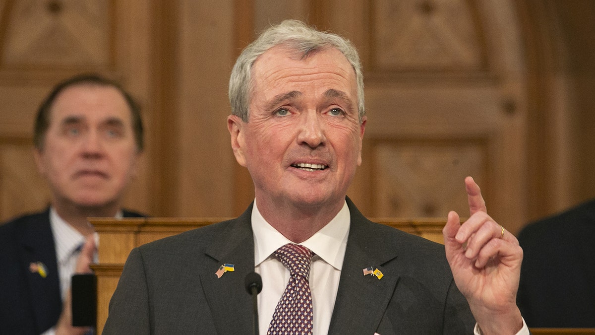 Phil Murphy delivering address to NJ state legislators