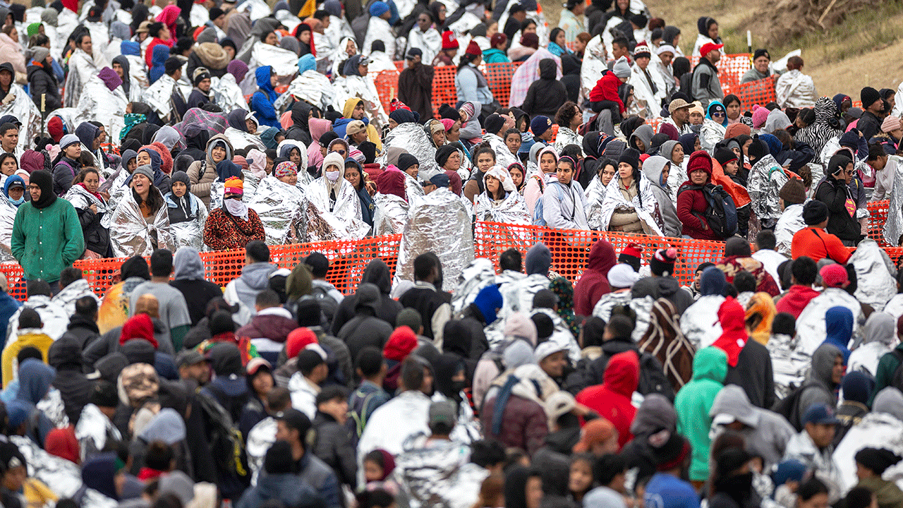 Texas border, migrants