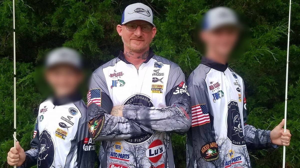 Steve Lamar Goss Jr. wearing fishing gear