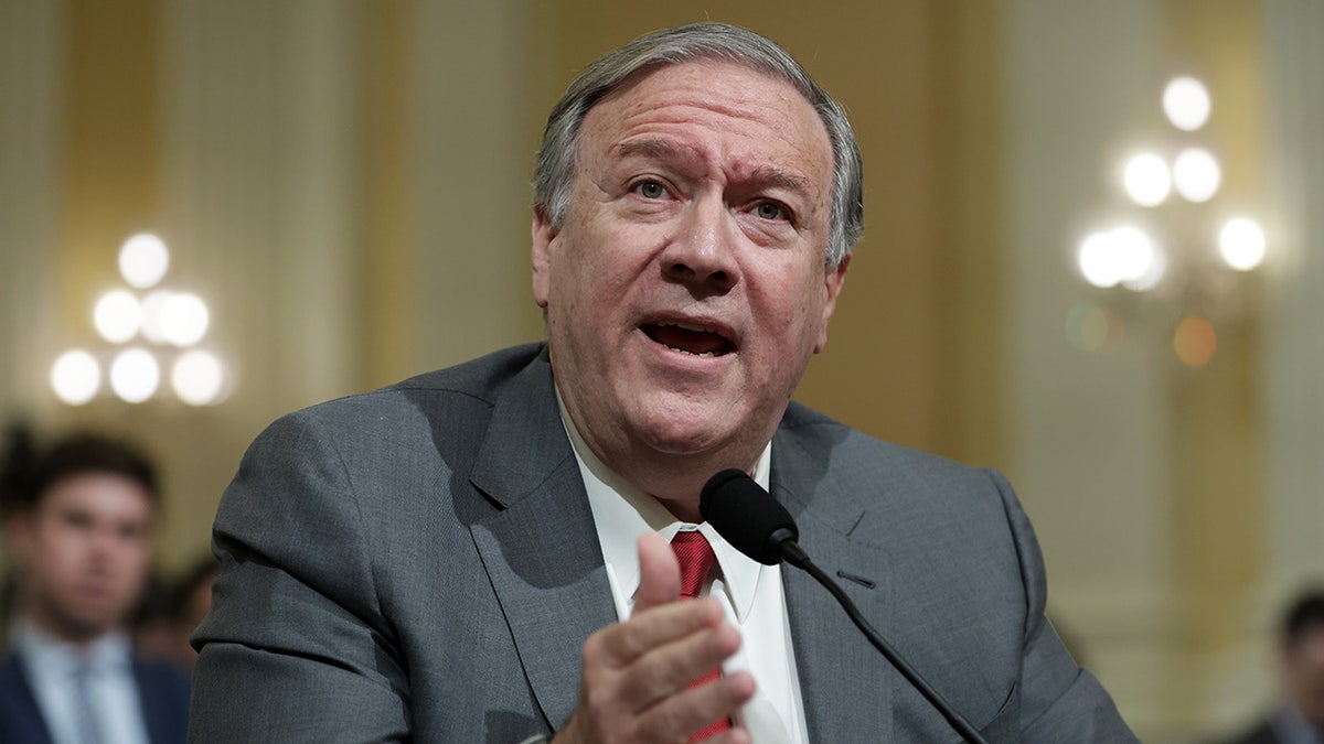 Pompeo testifying before Congress