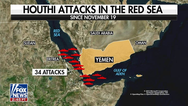 Houthi rebels fire 2 more bombs on US ships overnight