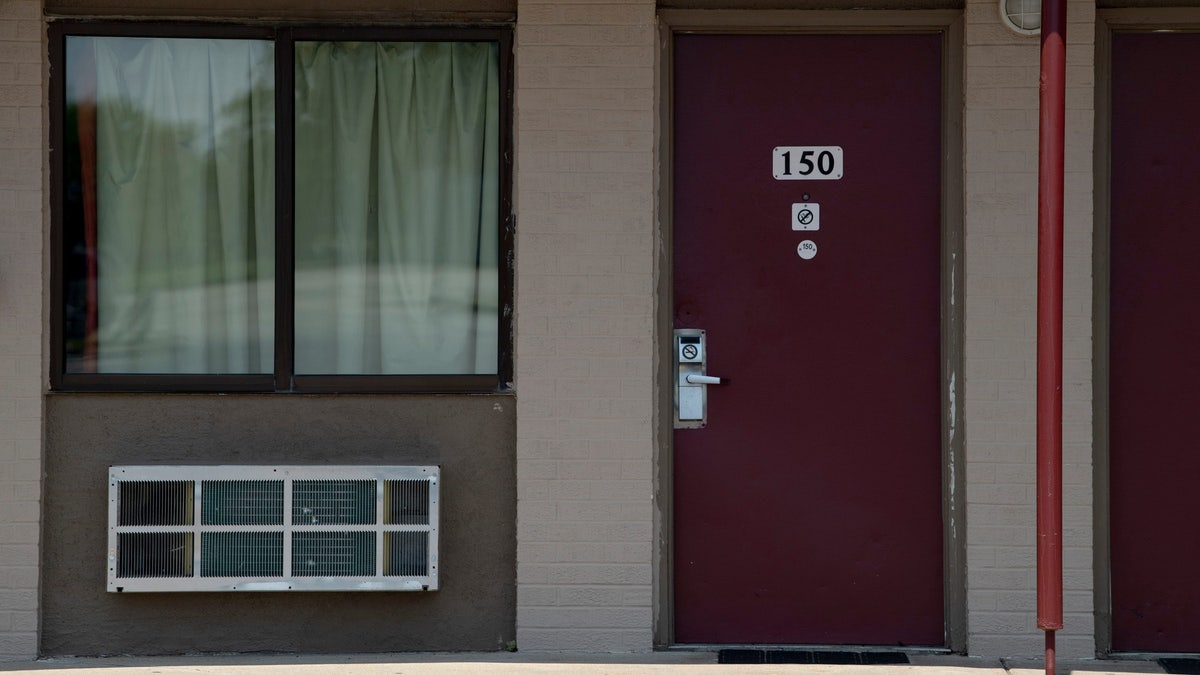 Room 150 at Motel 41 off Hwy 41 in Evansville, Ind.