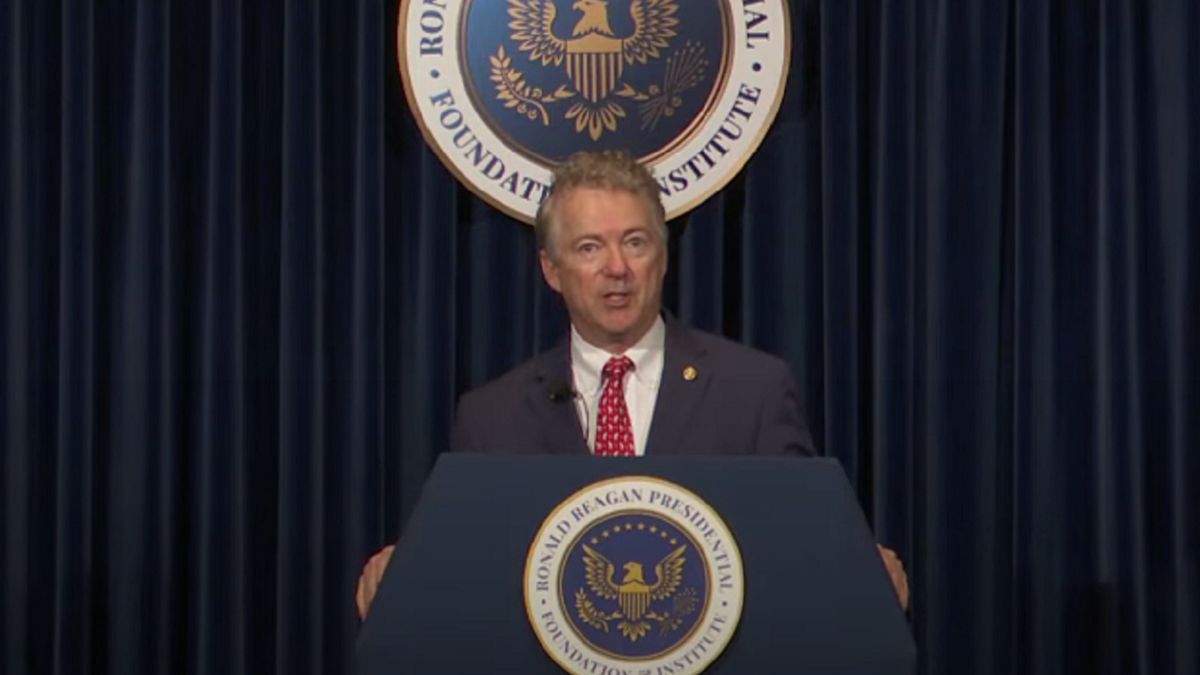 Rand Paul speaks at Reagan Library