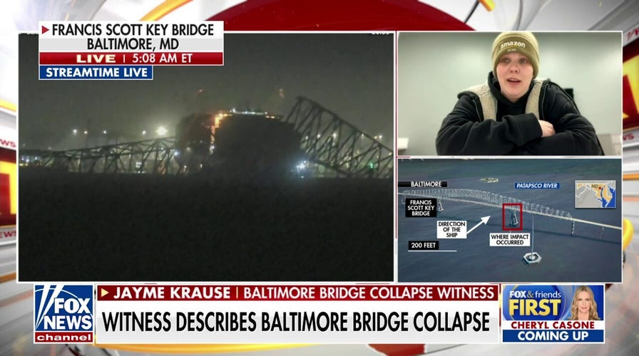Witness describes Baltimore bridge collapse: 'I was in shock'