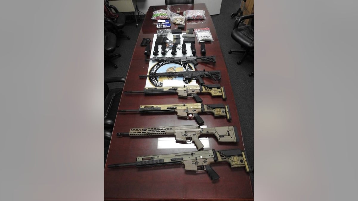 Weapons seized from Mexican drug cartel