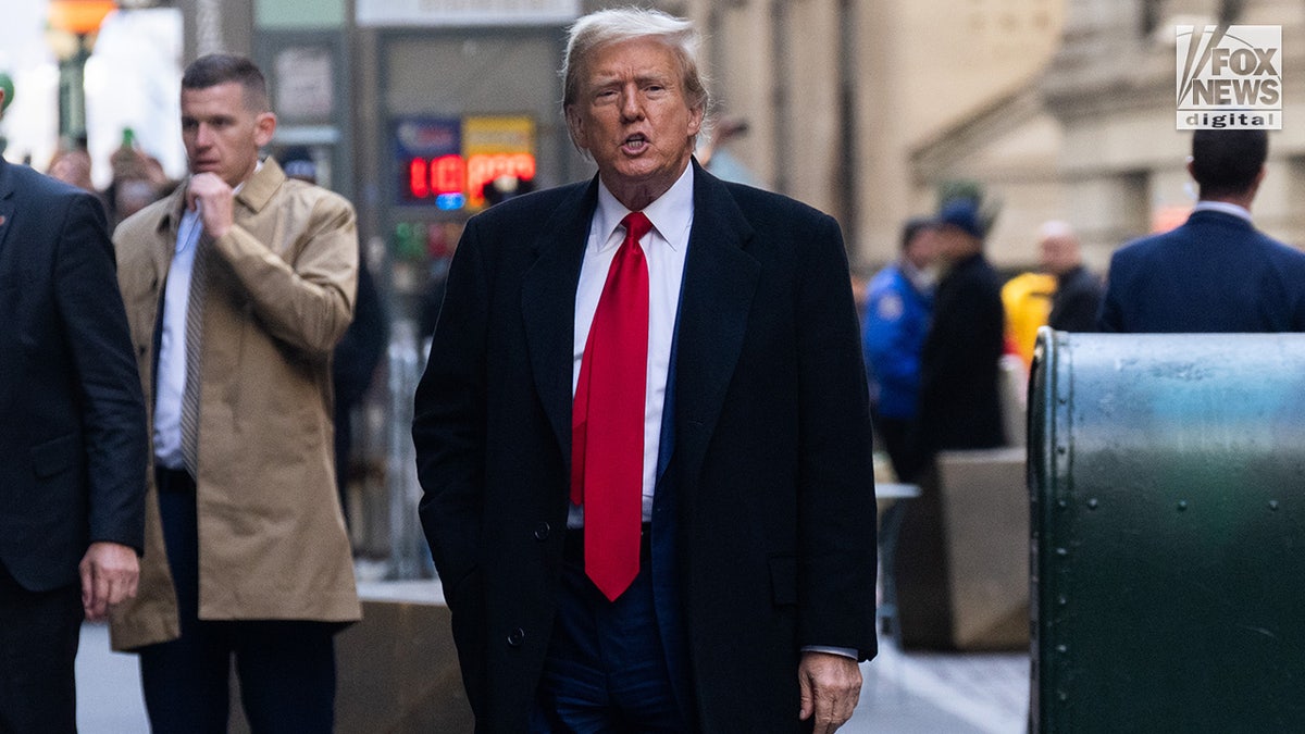 Former president Donald Trump arrives at The Trump Building