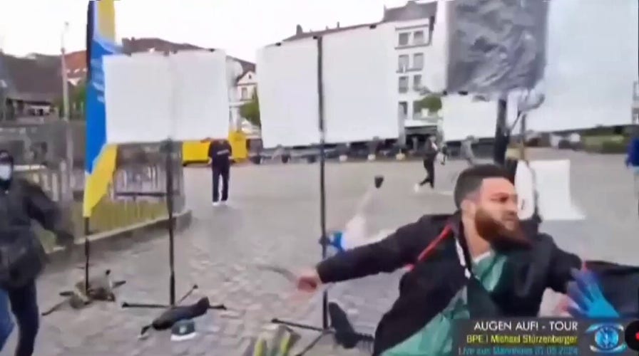 Anti-Islam activist stabbed in Germany attack caught on video