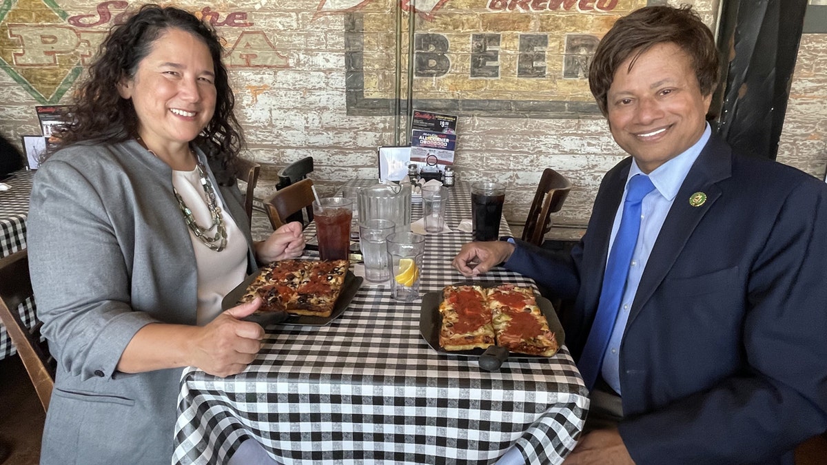 Isabel Guzman and Shri Thanedar