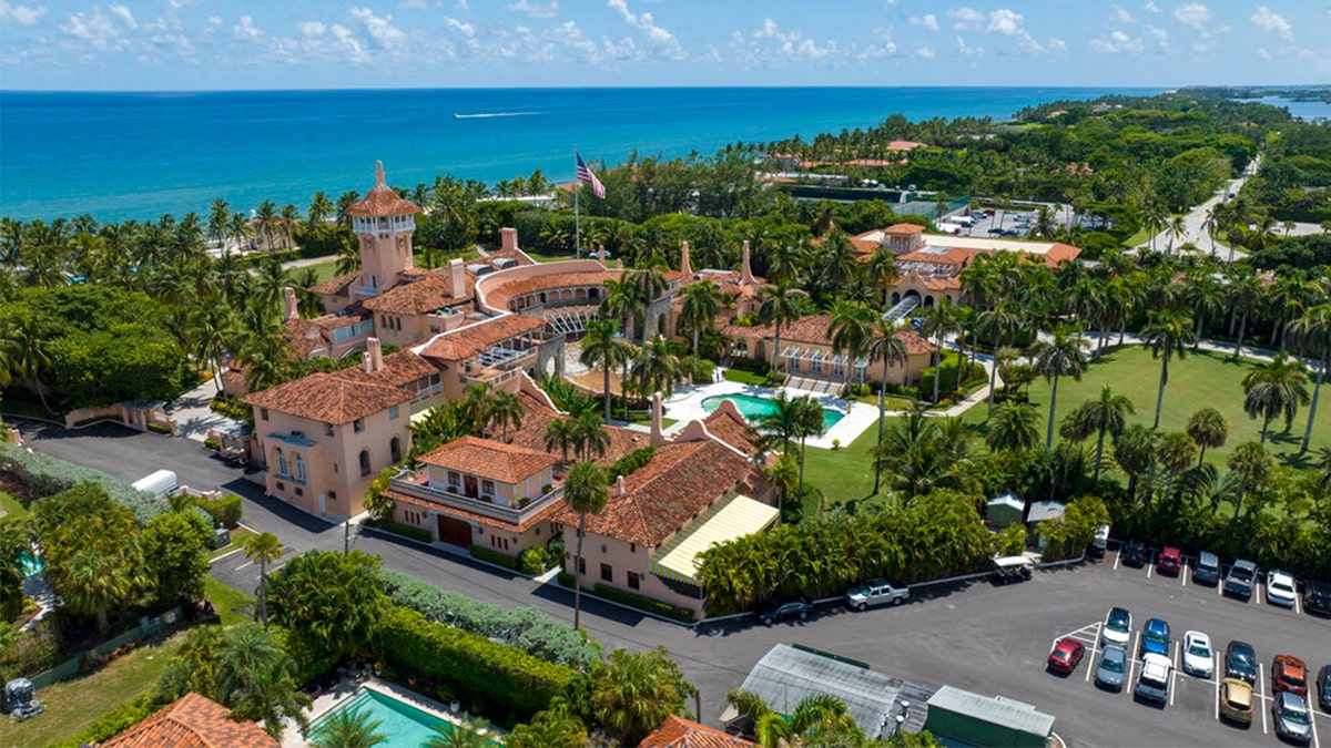 aerial view Mar-a-Lago in Palm Beach, Florida