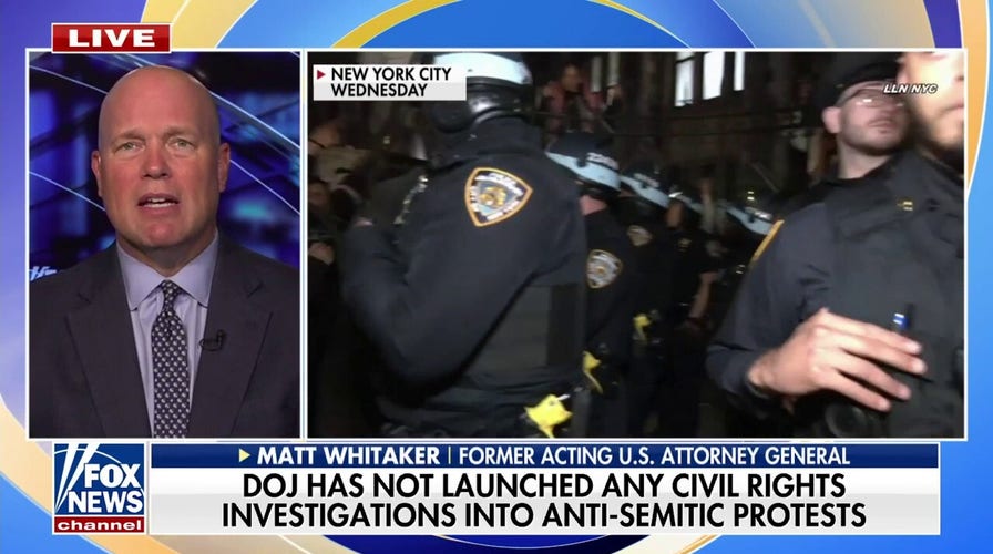 Justice Department has not launched any investigations into antisemitic protests