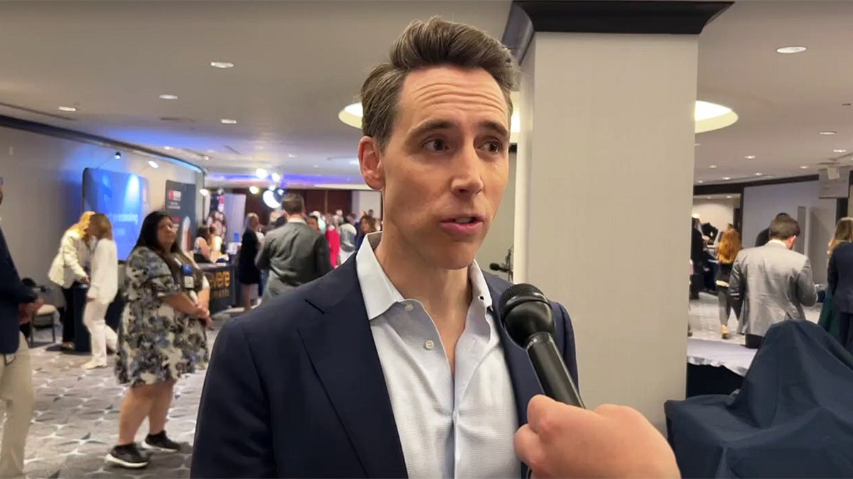 Sen Josh Hawley speaks to Fox News Digital at the Faith &amp; Freedom Coalition’s Road to Majority conference in Washington, D.C.