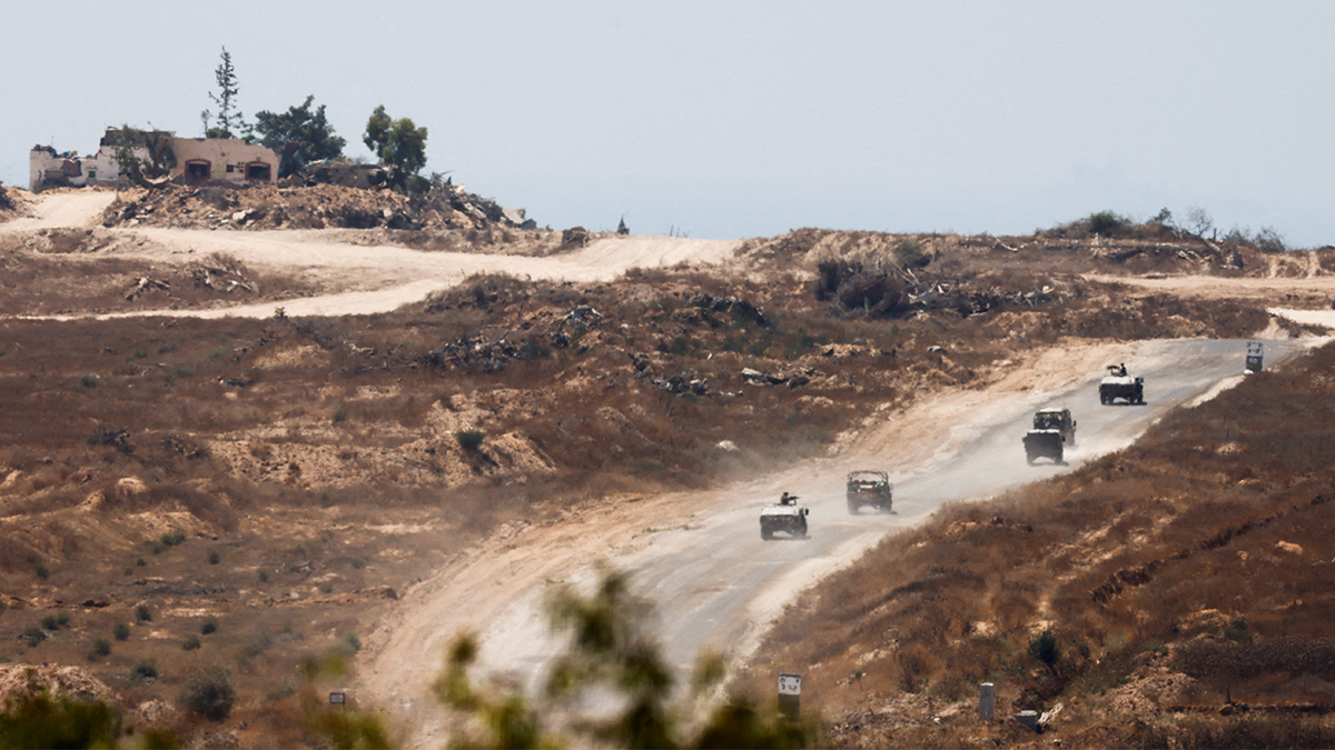 Israeli military vehicles