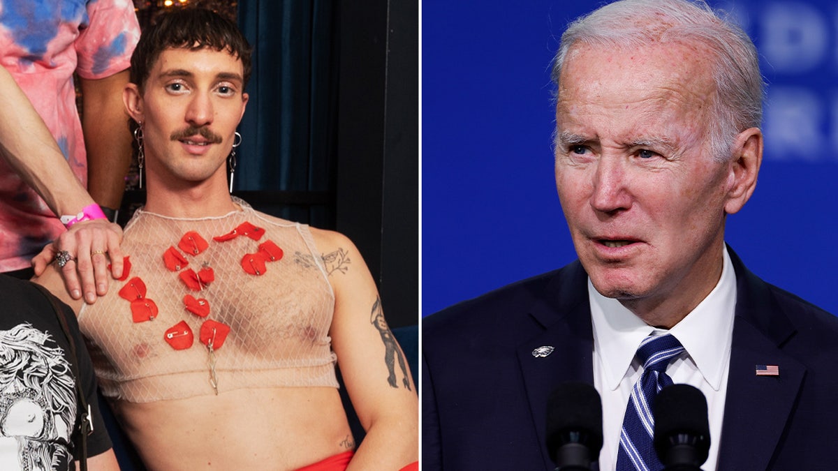 Tyler Cherry and President Biden