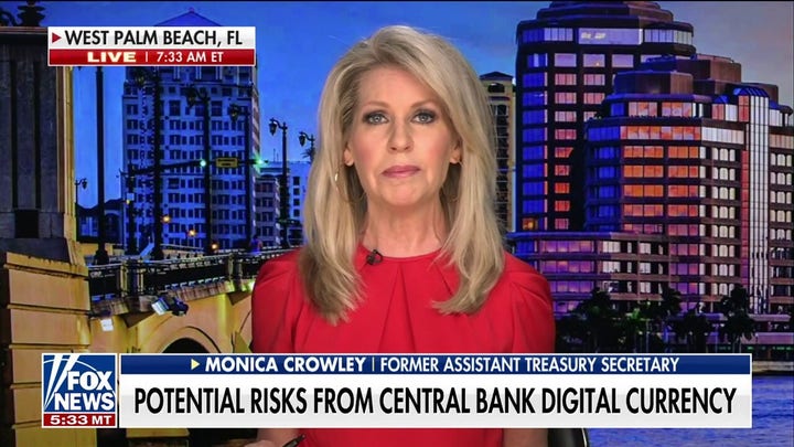 Privacy, financial freedom will be 'eliminated' with central bank digital currency, Monica Crowley warns