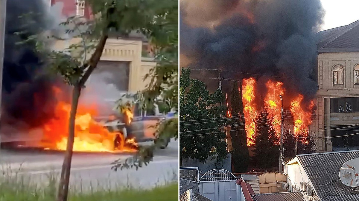 fires in russian synagogue attacks