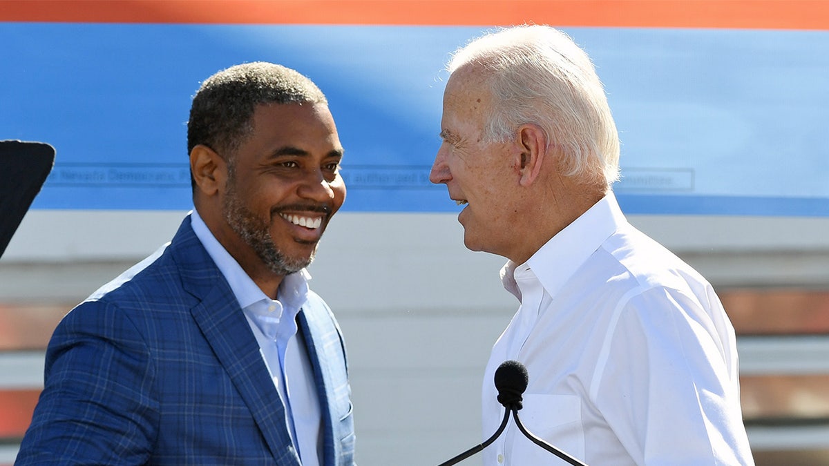 Rep Steven Horsford and President Biden